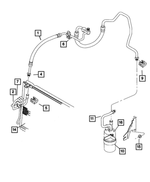 55036022 - Air Conditioning &amp; Heater: A/c Line Clip for Mopar Image