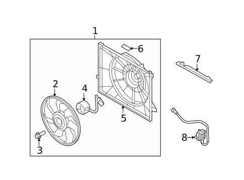 Cooling Fan for 2009 Hyundai Sonata #0