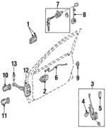 8166360350 - : Lock Actuator for Isuzu Image