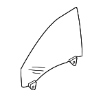 8K0845201C - : Door Glass for Audi: A4, A4 Quattro, S4 Image