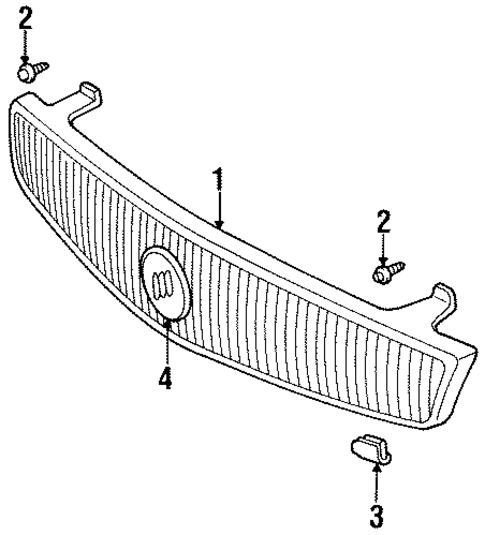 Grille & Components for 1997 Buick Skylark #0