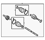 396003JA0A - Universals &amp; Rear Axle: Axle Assembly for INFINITI: JX35, QX60 Image