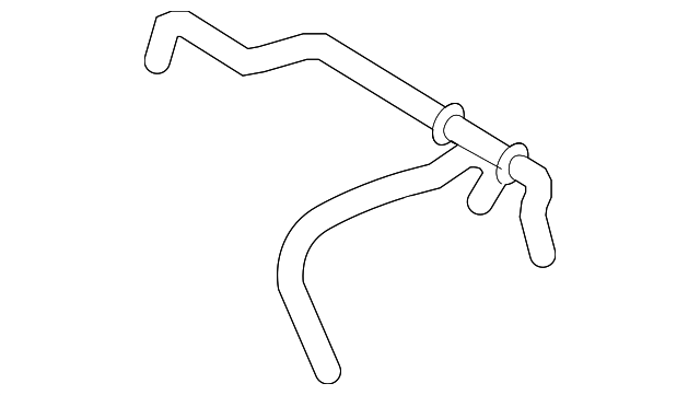 17127576363 - 2008-2014 BMW By-Pass Hose (17-12-7-576-363) | BMW