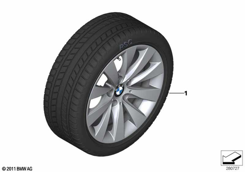 Complete Wheel Winter for 2014 BMW 320iX #0