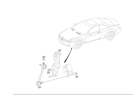 Regulation of Dynamic Headlamp Range Control, Front for 2008 Mercedes-Benz CL600 #0