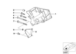 64551433562 - Heater and Air Conditioning: Climate Compressor Supporting Bracket for BMW Image