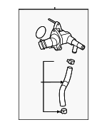 256202J101 - Cooling System: Water Inlet for Kia Image