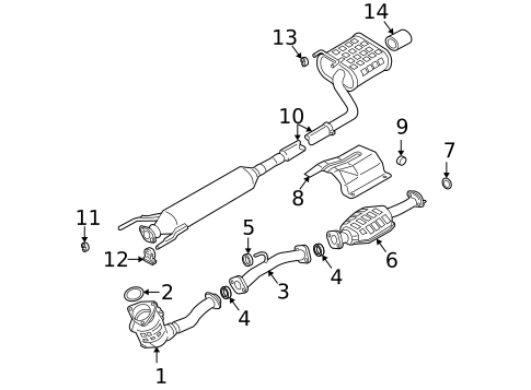 Exhaust Components for 2005 Suzuki Aerio #0