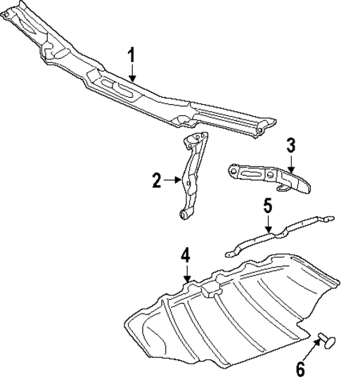 Radiator Support for 1994 Audi 100 Quattro #0