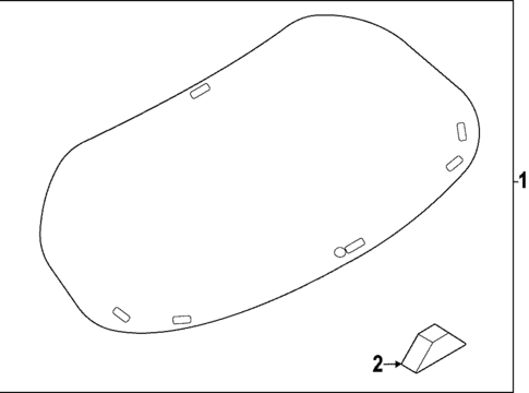 Glass & Hardware - Back for 2025 Mazda 3 #1