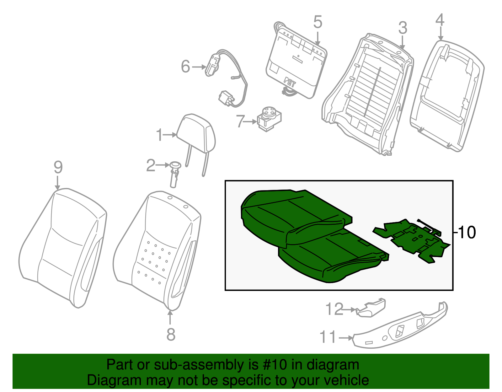 Cushion Assembly (52-10-7-251-607)