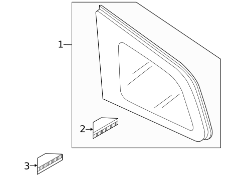 Glass & Hardware for 2011 Mazda CX-7 #0