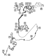 6507045AA - Brakes: Hex Head Bolt And Washer for Mopar Image