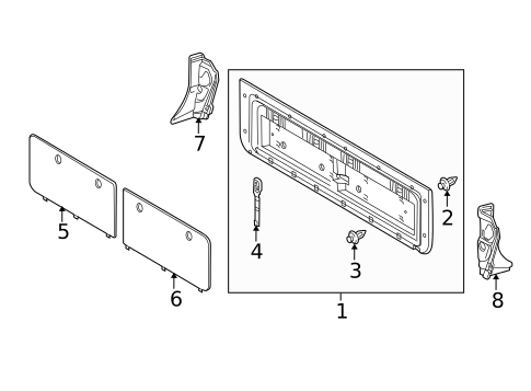 Interior Trim - Tail Gate for 2016 Lexus LX570 #0