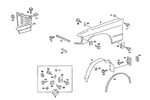 2018811901 - Attachment Parts: Fender, Front for Mercedes-Benz Image