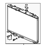 190105YFA01 - Cooling System: Radiator Assembly for Acura: RDX Image