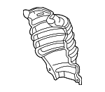 18120RCAA00 - Exhaust: Exhaust Manifold Heat Shield for Honda: Accord, Odyssey, Pilot, Ridgeline Image