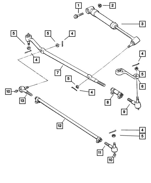 « 52005742AC –  : Biellette De Direction Tube pour Mopar Image »