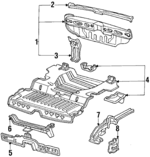 80310SB3665ZZ - Body: Rear Panel for Honda: Civic Image