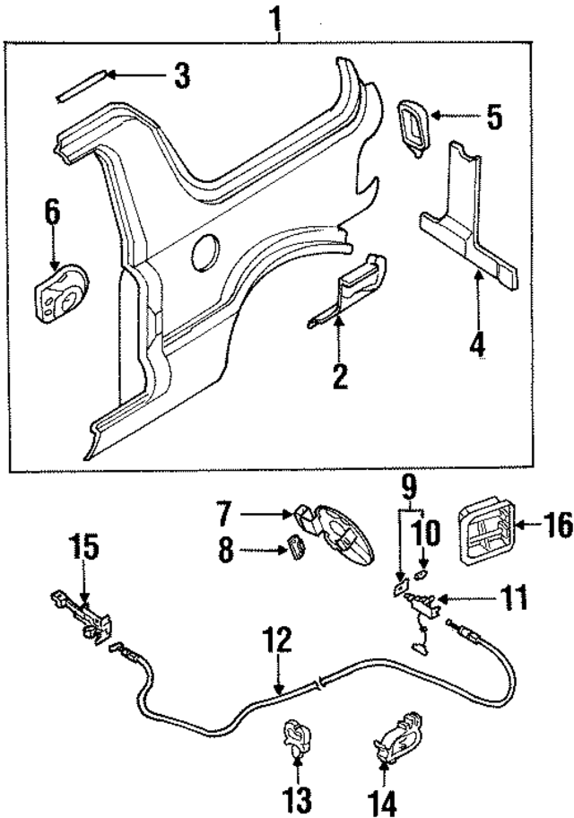 K01170820 - : Tail Light Pocket for Kia Image