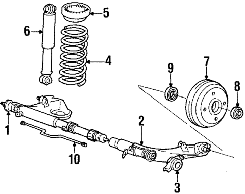 Rear Suspension for 1986 Dodge Colt #0