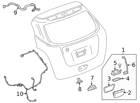 Liftgate for 2016 Chevrolet Trax #0