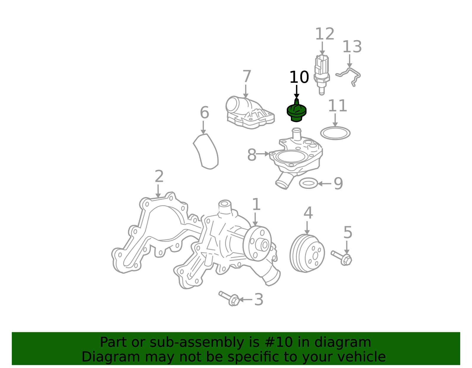 2001-2011 Ford Engine Coolant Thermostat 2L2Z-8575-AA | OEM Parts Online