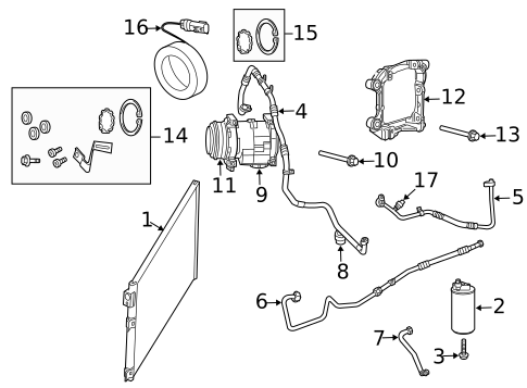 A/C Accumulator/Receiver Drier for 2013 SRT Viper #0