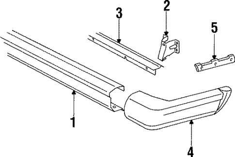 Bumper & Components - Rear for 2000 Jeep Cherokee #0