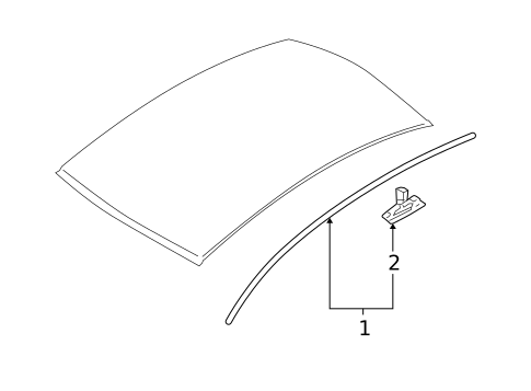 Exterior Trim - Roof for 2009 Hyundai Accent #0