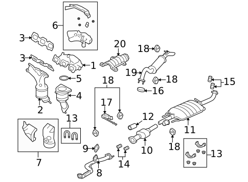 Exhaust Manifold for 2010 Mazda Tribute #0