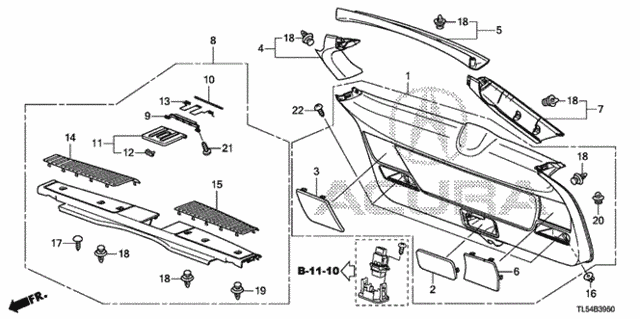 Tailgate Lining for 2011 Acura TSX #0