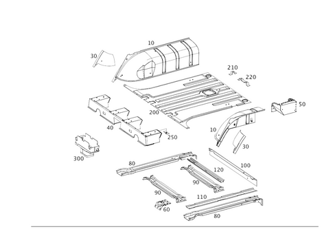 Rear End Floor for 2016 Mercedes-Benz G 65 AMG&reg; #0