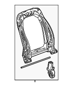 13507592 - Body: Seat Back Frame for Cadillac: ATS, ELR | Chevrolet: Camaro Image