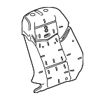 23169839 - : Passenger Side Front Seat Back Pad for Cadillac: ATS Image