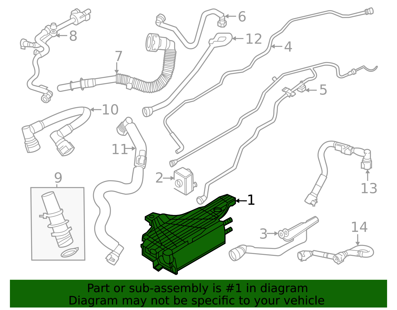 L1MZ-9D653-E - Vapor Canister 2020-2024 Ford | Ford Parts Direct