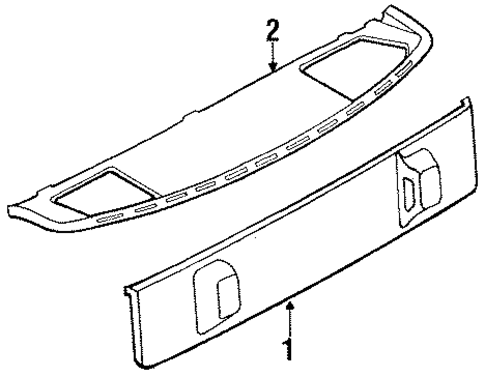 Interior Trim - Rear Body for 1985 Nissan 200SX #1