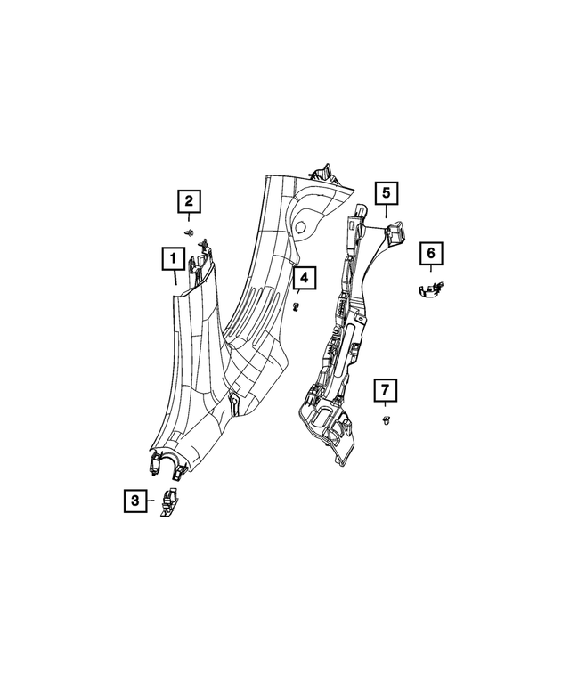 68094743AA - Interior Trim: Push Pin for Mopar Image