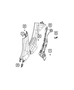 68094743AA - Interior Trim: Push Pin for Mopar Image
