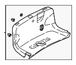 8W6867975ECA9 - Body: Trunk Lid Trim for Audi: A5 Quattro, RS5, S5 Image