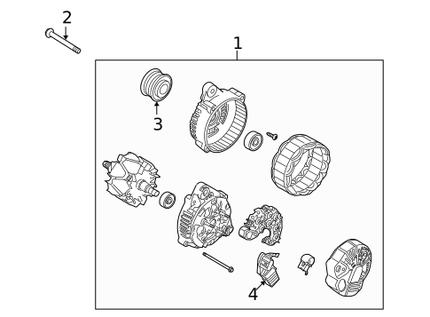 Alternator for 2010 Kia Forte Koup #0