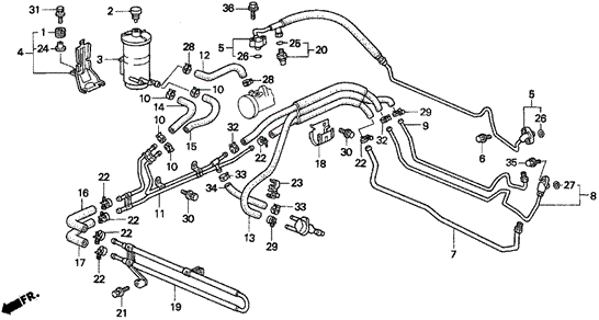 P.S. Pipes (V6) for 1996 Acura TL #0