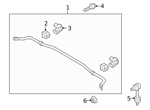 Stabilizer Bar & Components for 2011 Hyundai Tucson #2