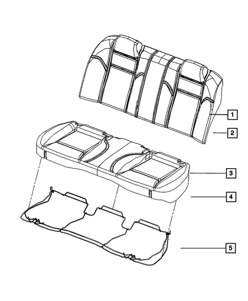 Rear Seats - Second Row for 2015 Dodge Charger #9