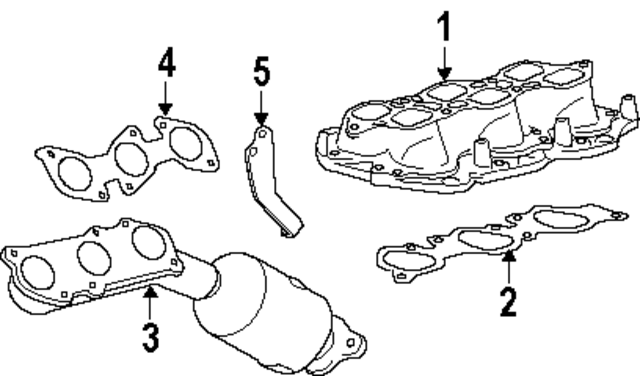 171500P260 - : Exhaust Manifold for Toyota Image