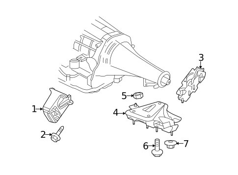 Engine & Trans Mounting for 2008 Dodge Ram 1500 #0