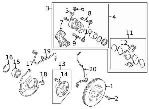 Drums & Rotors for 2007 Kia Sportage #1