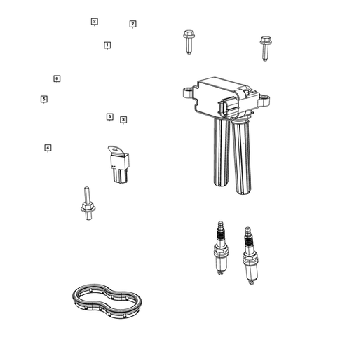 Ignition, Spark Plugs, Cables, Coils, and Glow Plugs for 2024 Dodge Durango #0