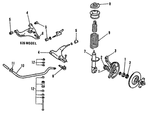 Front Suspension for 1988 Mazda 323 | OEM Parts Online