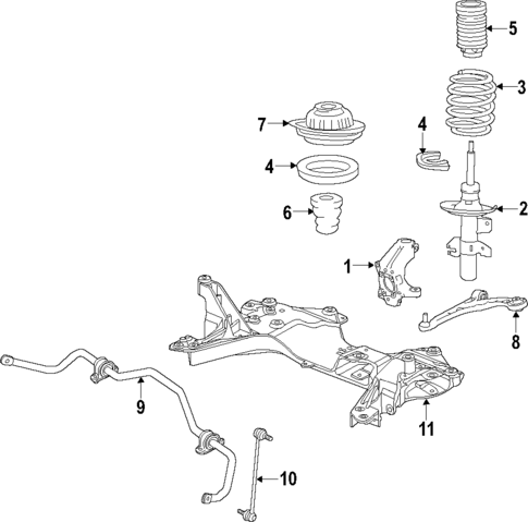 Front Suspension for 2013 Dodge Dart #0